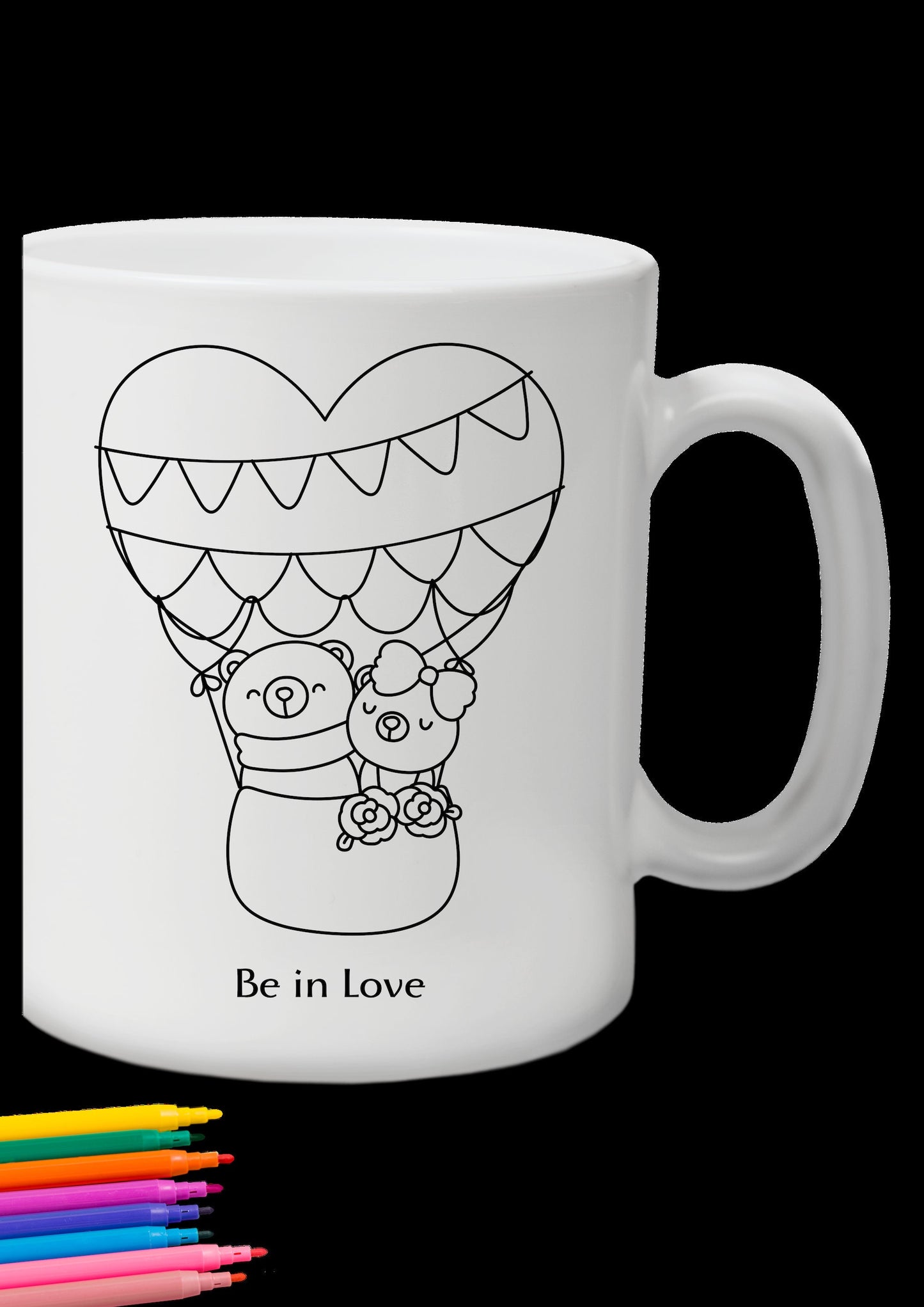 Cute coloring svg, Bear coloring svg, Coloring Shirt SVG, Valentine's Day SVG, Love Coloring Shirt, Print for decorated, T-shirt colouring