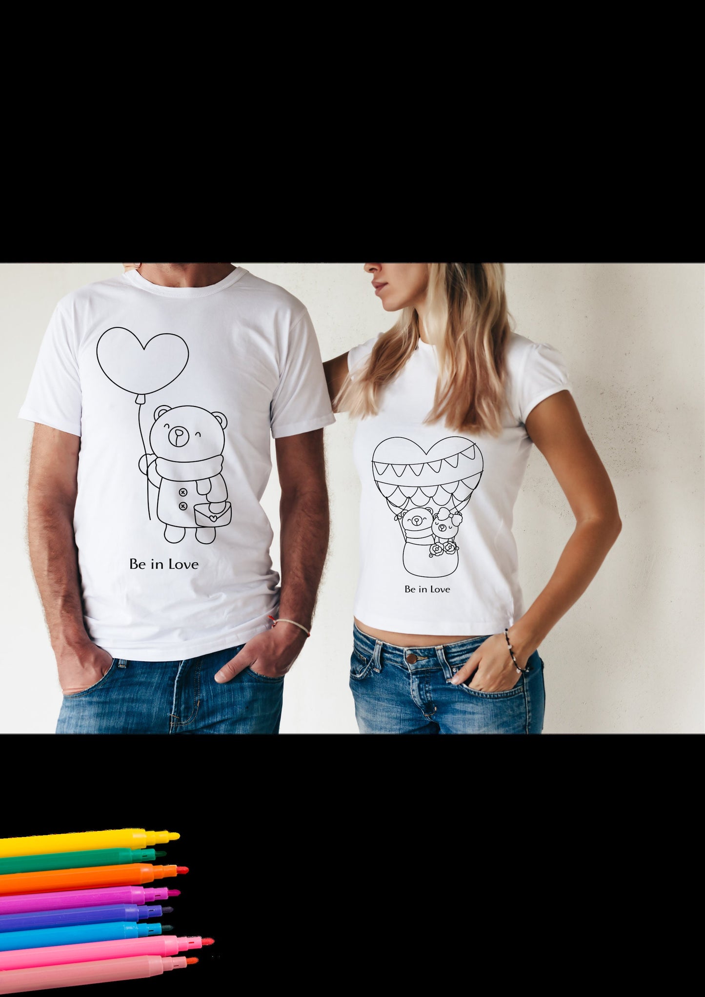 Cute coloring svg, Bear coloring svg, Coloring Shirt SVG, Valentine's Day SVG, Love Coloring Shirt, Print for decorated, T-shirt colouring