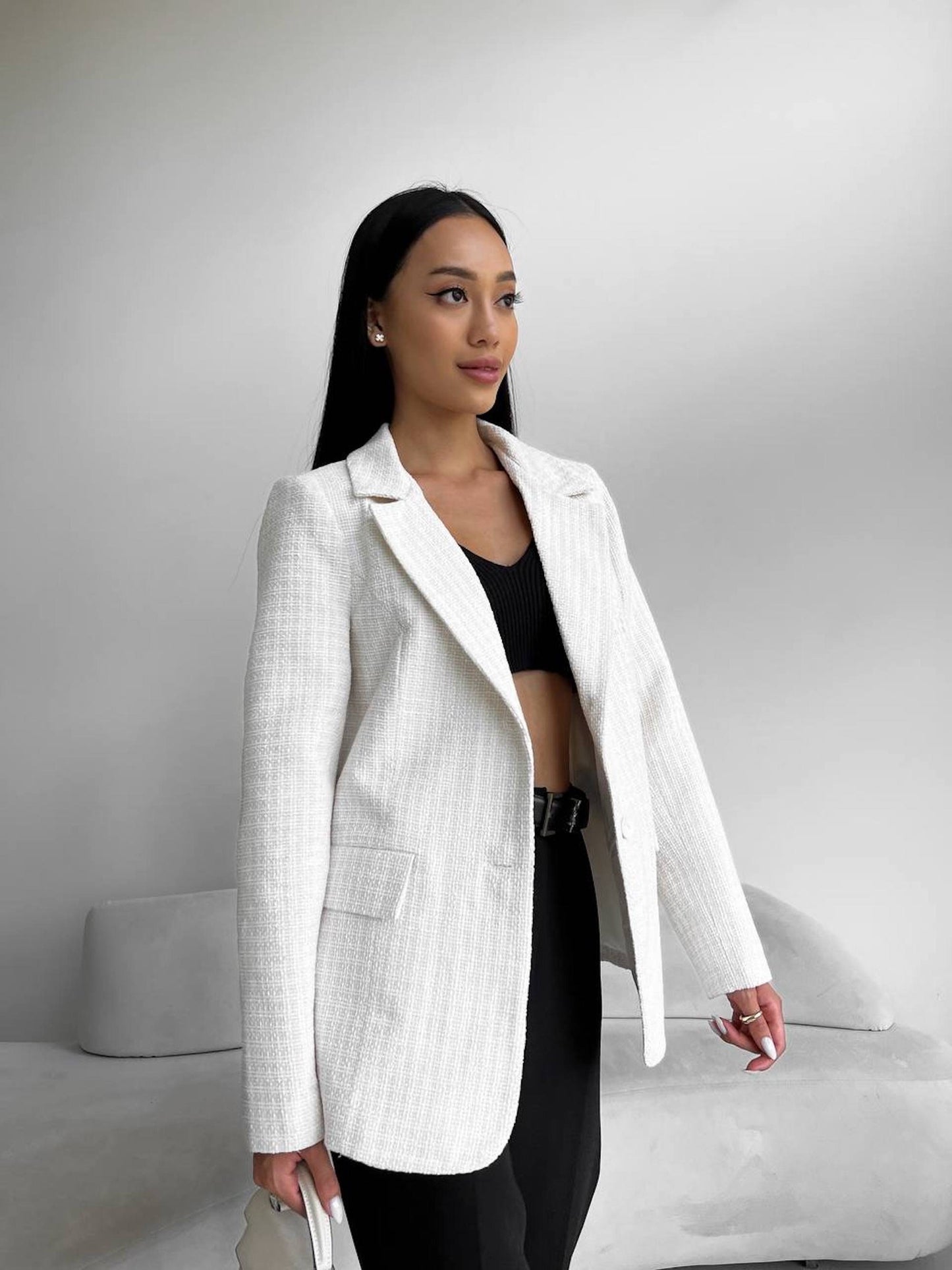 Blazer women in different colors, Gray blazer women, Black blazer women, White blazer, Designer blazer, Black wool blazer, Women's jacket