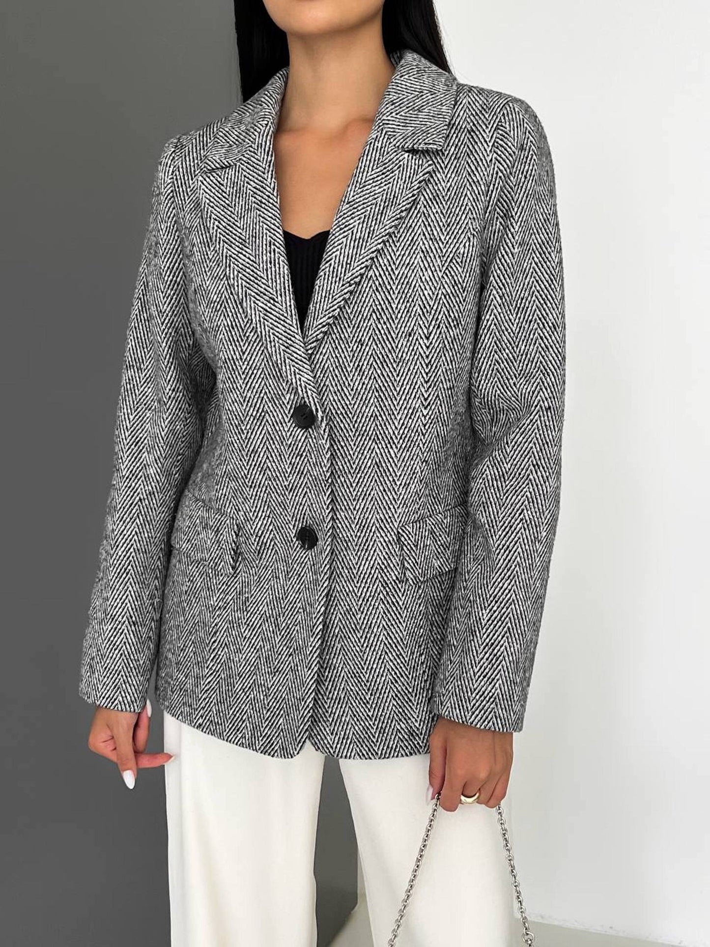 Blazer women in different colors, Gray blazer women, Black blazer women, White blazer, Designer blazer, Black wool blazer, Women's jacket